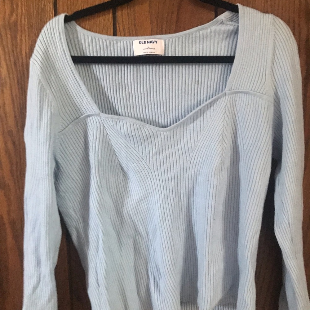 Baby blue old navy sweater